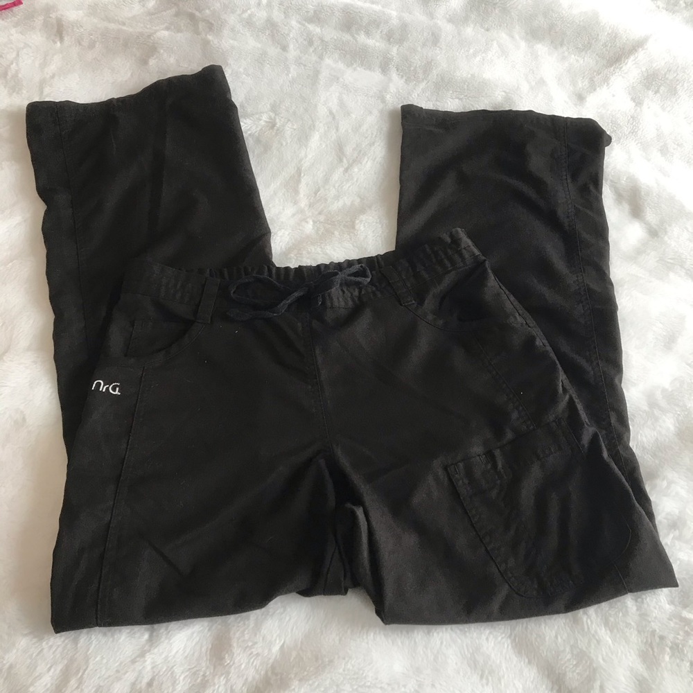 NrG black scrub pants size small